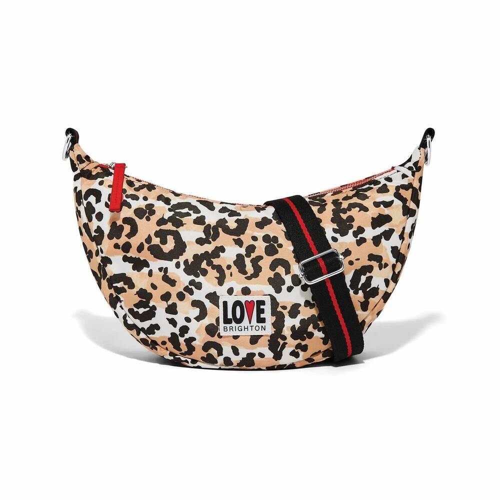 NEW BRIGHTON women's spotted love swing bag in cheetah print